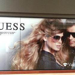 Guess Eyewear Wall Ad Graphics: Stylish Wall Ad Graphics for Guess Eyewear by Atlantic Sun Control.